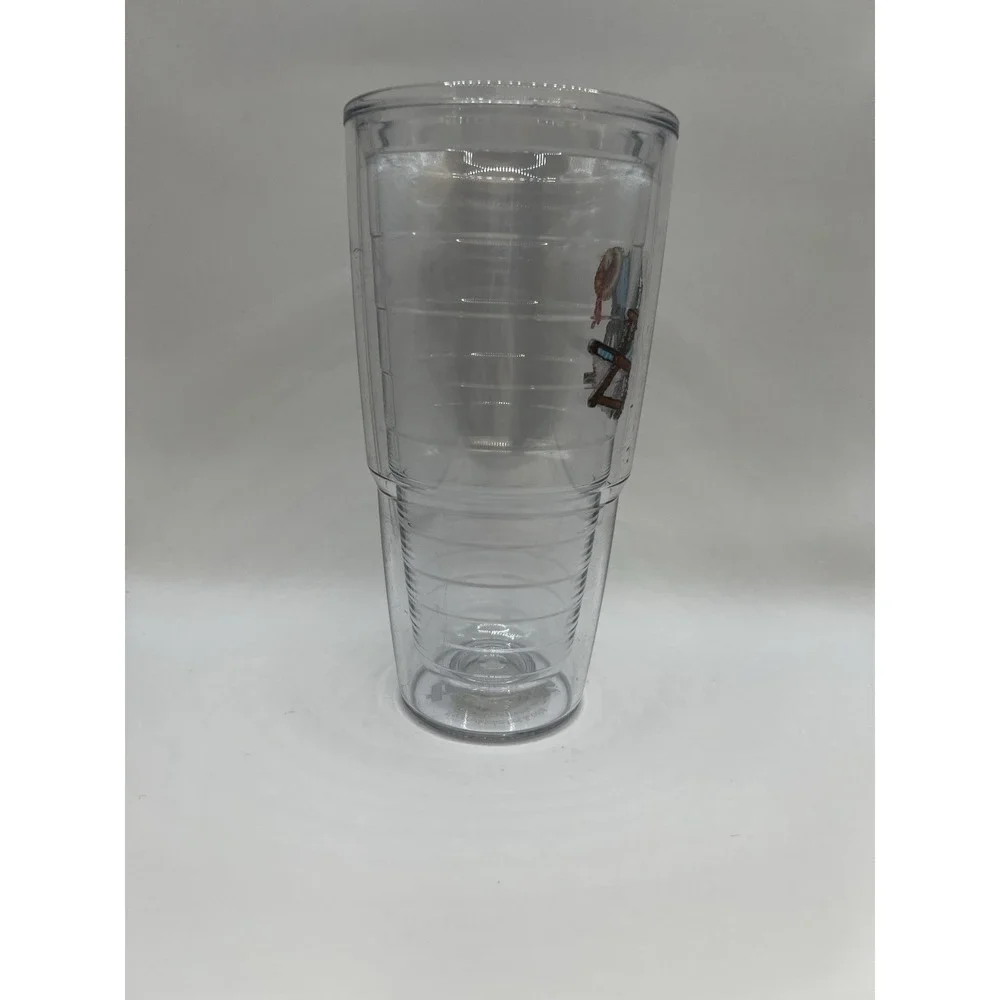 Tervis 24 oz Insulated Tumbler – Beach Chair & Hat Embroidered Tropical‎ Red